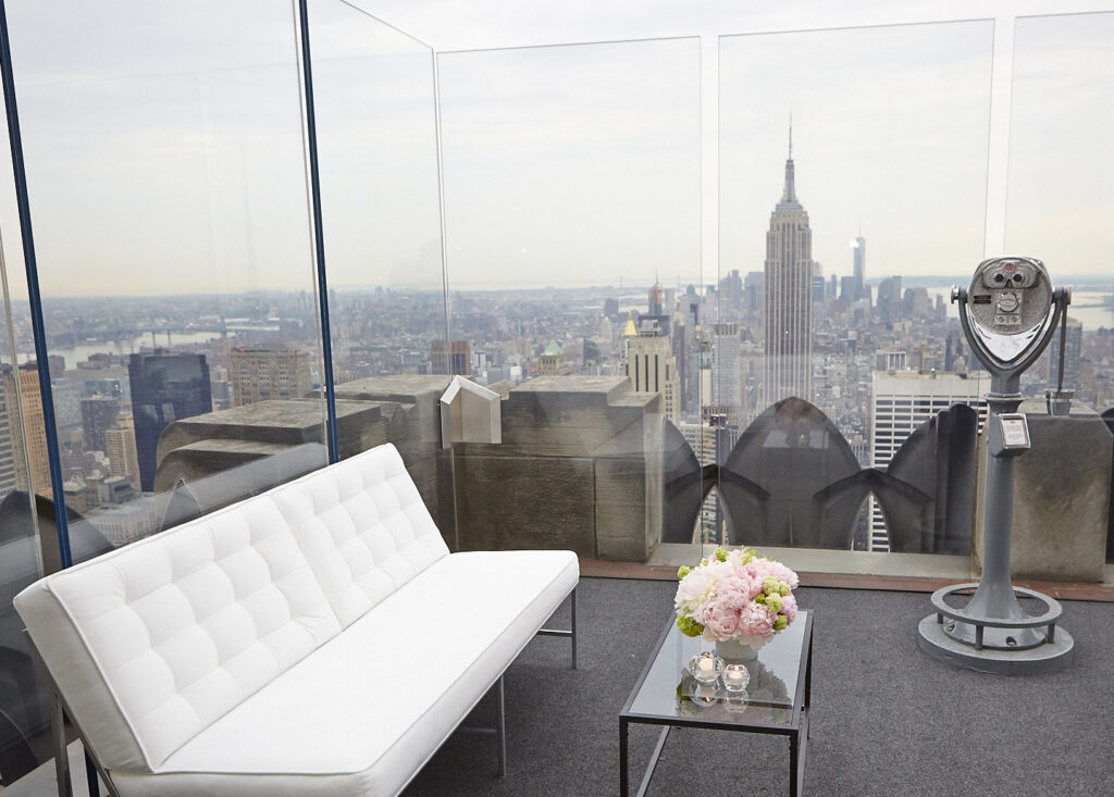 a venue on a rooftop in nyc