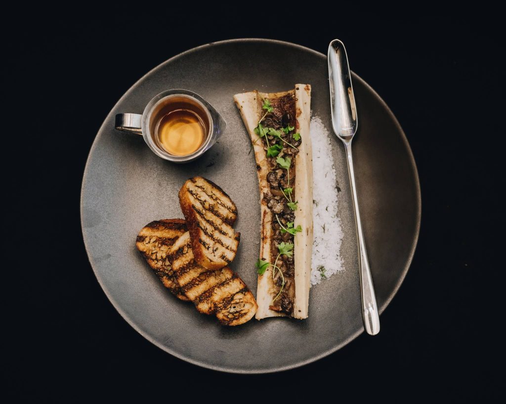 A plate of food at a corporate and brand activation