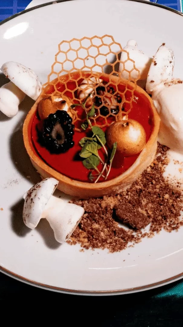 A plate of food ready to be eaten